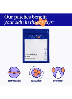WRINKLES SCHMINKLES Wrinkles Schminkles Neck Wrinkle Patch - Reusable Silicone Smoothing Pads, Sensitively Formulated Wrinkle Patches. Reduce Wrinkles - Innovative Wrinkle Treatment - Targeting Neck Wrinkles (1 Pack)  - Image 2