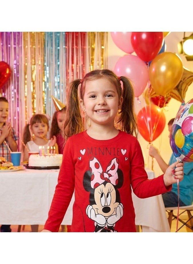 ديزني تيشيرت ديزني ميني ماوس بأكمام طويلة مصنوع من القطن بنسبة 100% من KidsTV - Image 3