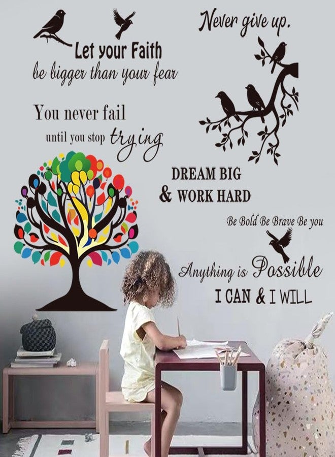Datesno Vinyl Wall Stickers Inspirational Saying Wall Decals Motivational Quote Stickers Peel and Stick Positive Wall Stickers Quotes Wall Decor for Living Room Bedroom Office School Dorm Home Décor. - Image 2