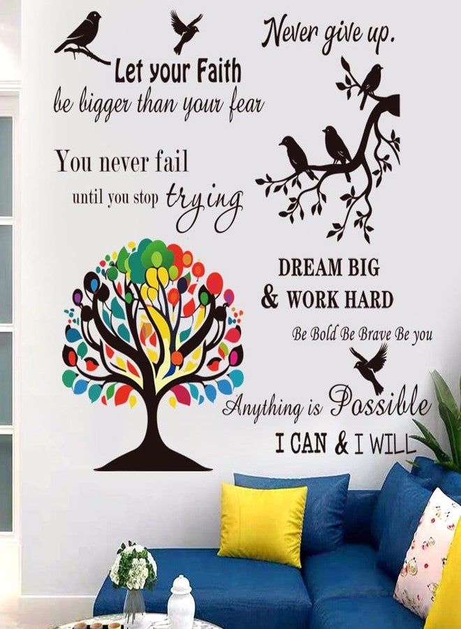 Datesno Vinyl Wall Stickers Inspirational Saying Wall Decals Motivational Quote Stickers Peel and Stick Positive Wall Stickers Quotes Wall Decor for Living Room Bedroom Office School Dorm Home Décor. - Image 3