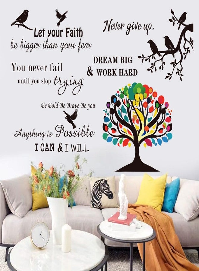 Datesno Vinyl Wall Stickers Inspirational Saying Wall Decals Motivational Quote Stickers Peel and Stick Positive Wall Stickers Quotes Wall Decor for Living Room Bedroom Office School Dorm Home Décor. - Image 4