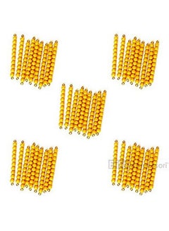 Elite Montessori Elite Montessori 45 Golden Bead Bars of 10 with Box  - Image 4