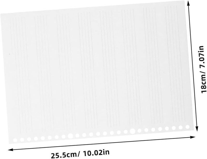 UPKOCH 2 Books Manuscript Paper: 10x7 Blank Music Paper Refill Sheets Loose-Leaf - Lined Filler Sheet for Musicians and Students Songwriting - Image 2