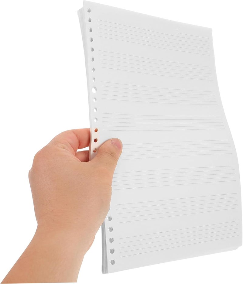 UPKOCH 2 Books Manuscript Paper: 10x7 Blank Music Paper Refill Sheets Loose-Leaf - Lined Filler Sheet for Musicians and Students Songwriting - Image 4