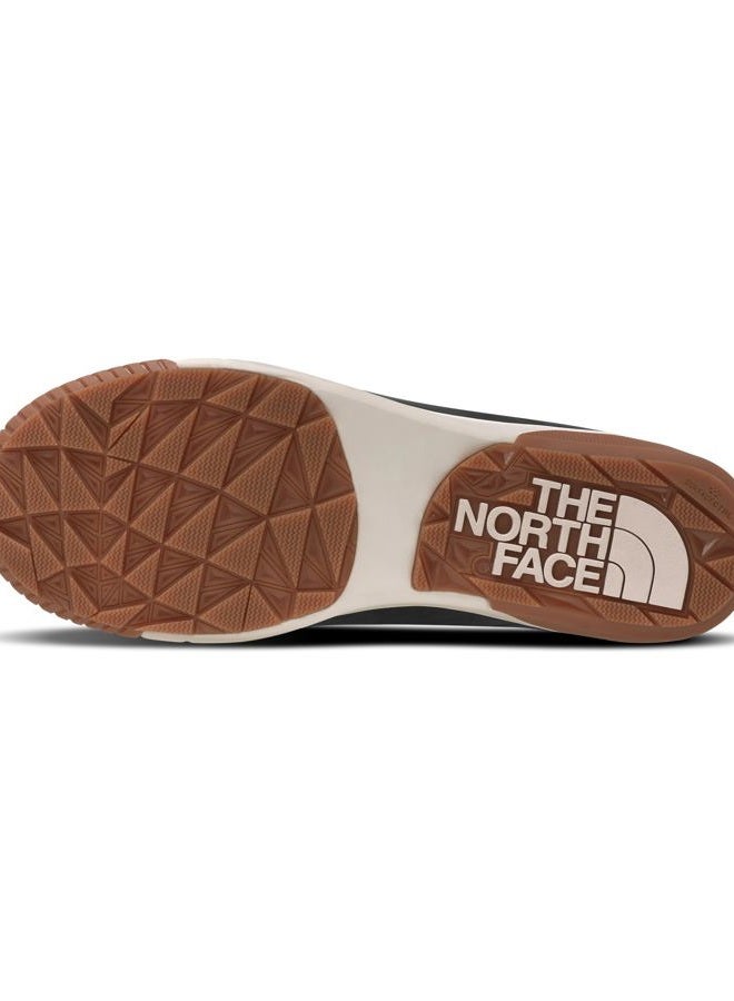 THE NORTH FACE Women's Sierra Mid Lace Insulated Waterproof Boots | Leather Upper & Rubber Outsole Hiking, Tnf Black/Gardenia White, 38.5 EU - Image 3