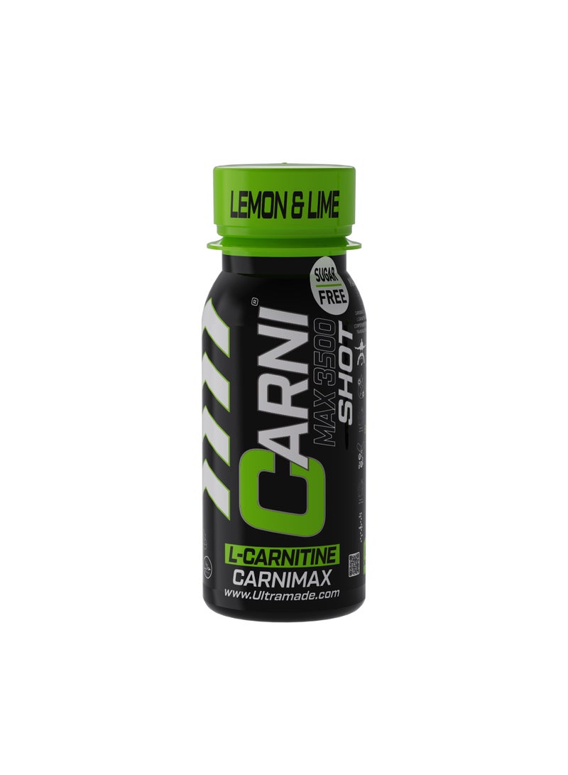 C5 CarniMax Shot Lemon & Lime - L-Carnitine Drink, 77ml, Sugar-Free, Weight Loss 12 Bottles - Image 4