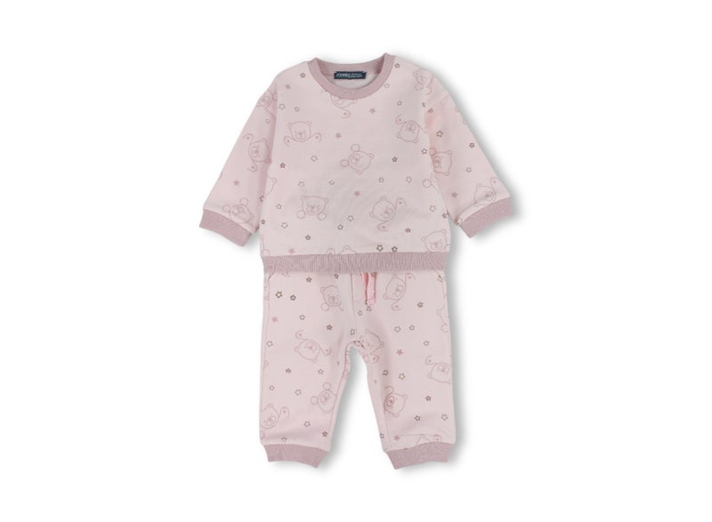 Pompelo Baby Girls 2-Piece Outfit Set – Pink - Image 1