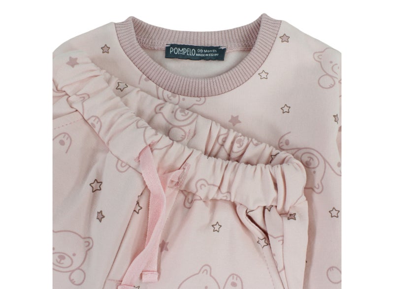 Pompelo Baby Girls 2-Piece Outfit Set – Pink - Image 2