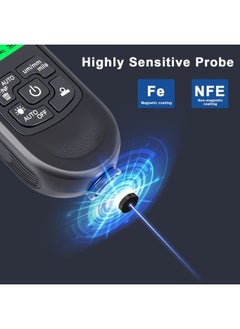 ماركة غير محددة HW-300PRO مقياس سمك أوتوماتيكي لفيلم طلاء السيارة ، 0-2000um Fe & NFe جهاز اختبار سمك الطلاء اليدوي أدوات طلاء السيارات  - Image 4