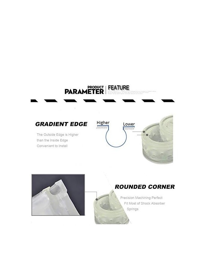 2Pcs Universal Car Shock Absorber Spring Bumper Power Auto Buffers B Type Spring Bumpers Rubber B Type - Image 2