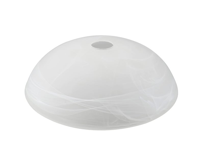 Aspen Creative 23099-11 Alabaster Contemporary Replacement Glass Shade for Medium Base Socket Torchiere Lamp, Swag Lamp,Pendant,1 Light Wall Sconce & Island Fixture. 11-5/8" Diameter x 3-5/8" Height - Image 3
