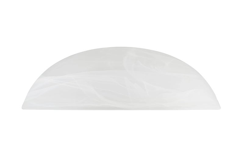 Aspen Creative 23099-11 Alabaster Contemporary Replacement Glass Shade for Medium Base Socket Torchiere Lamp, Swag Lamp,Pendant,1 Light Wall Sconce & Island Fixture. 11-5/8" Diameter x 3-5/8" Height - Image 4