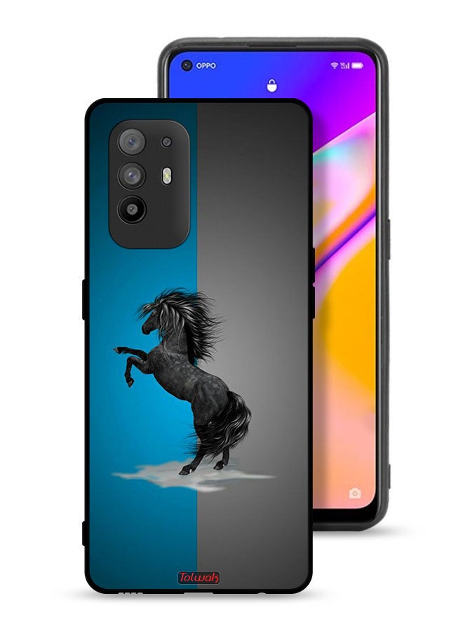 Tolwak Oppo F19 Pro Plus 5G Protective Case Cover Horse Art - Image 1