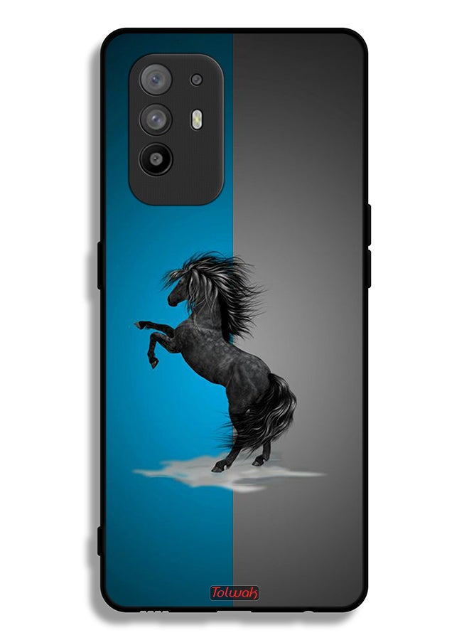 Tolwak Oppo F19 Pro Plus 5G Protective Case Cover Horse Art - Image 2