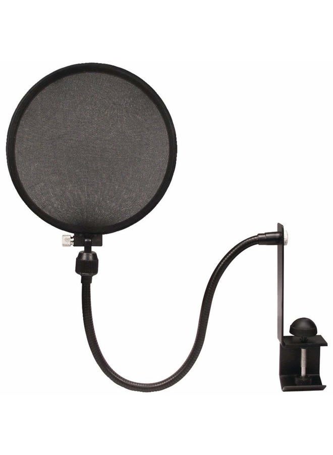 Nady MPF-6 6-Inch Clamp On Microphone Pop Filter with Flexible Gooseneck and Metal Stabilizing Arm - Image 1