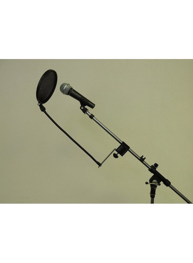 Nady MPF-6 6-Inch Clamp On Microphone Pop Filter with Flexible Gooseneck and Metal Stabilizing Arm - Image 2