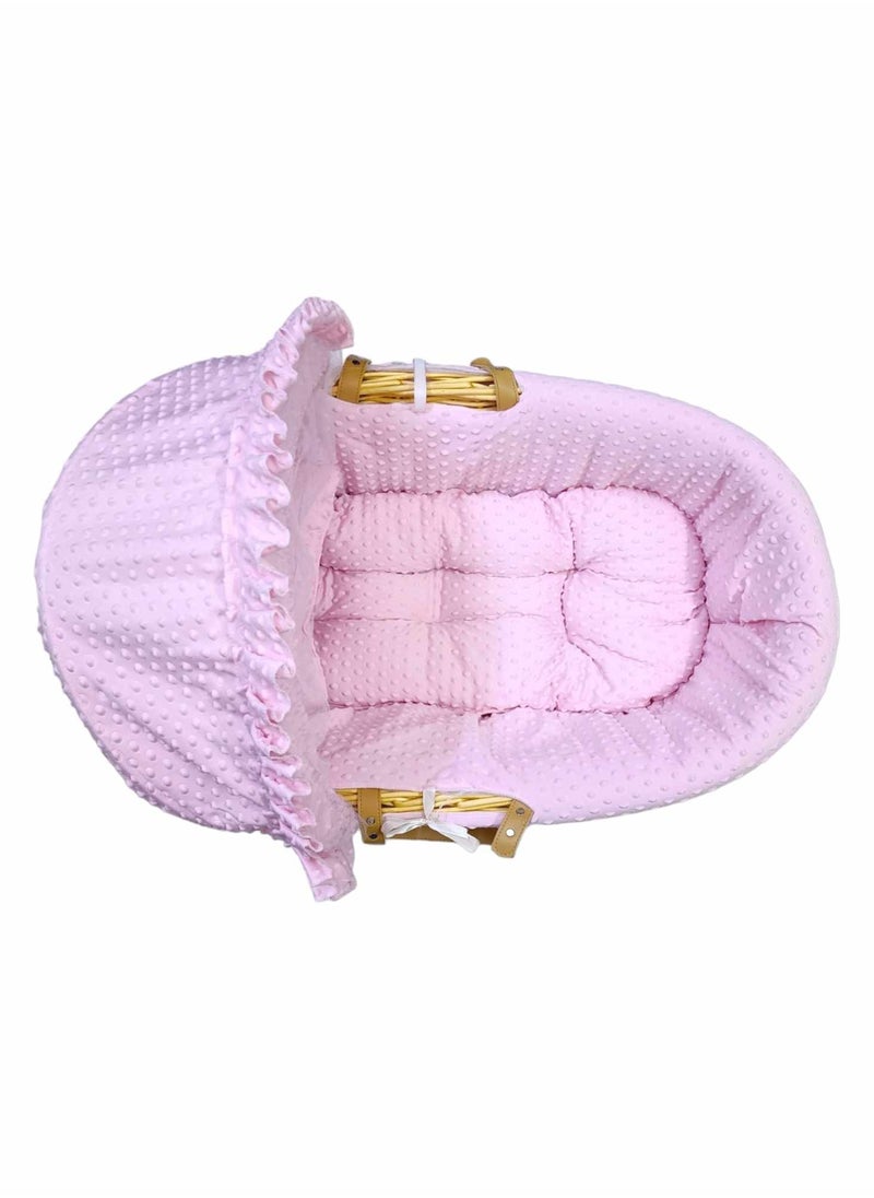 BABYCARA Baby Birth Cradle Moses Basket Bamboo with Mosquito Net  - Image 3