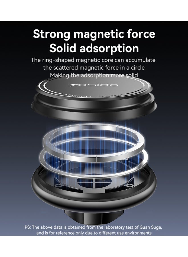 Yesido C252 360 Rotation Strong Magnetic Suction Barb Lock Air Outlet Magnetic Car Phone Holder - Image 4