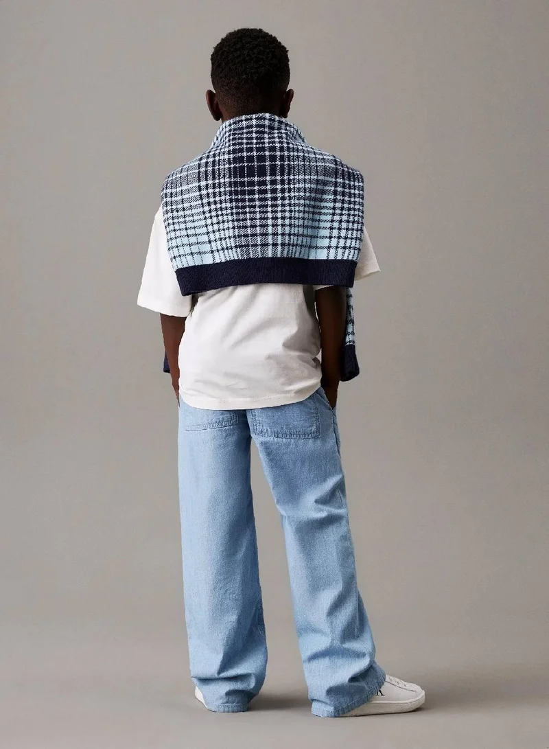 Calvin Klein Jeans Relaxed Chambray Chino Trousers