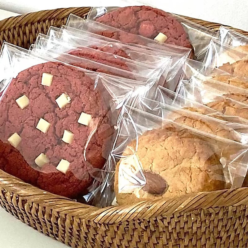 Morepack Cookie Bags for Gift Giving, 6x6 Inches 200Pieces Clear Self Sealing Resealable Cellophane Bags - Image 5