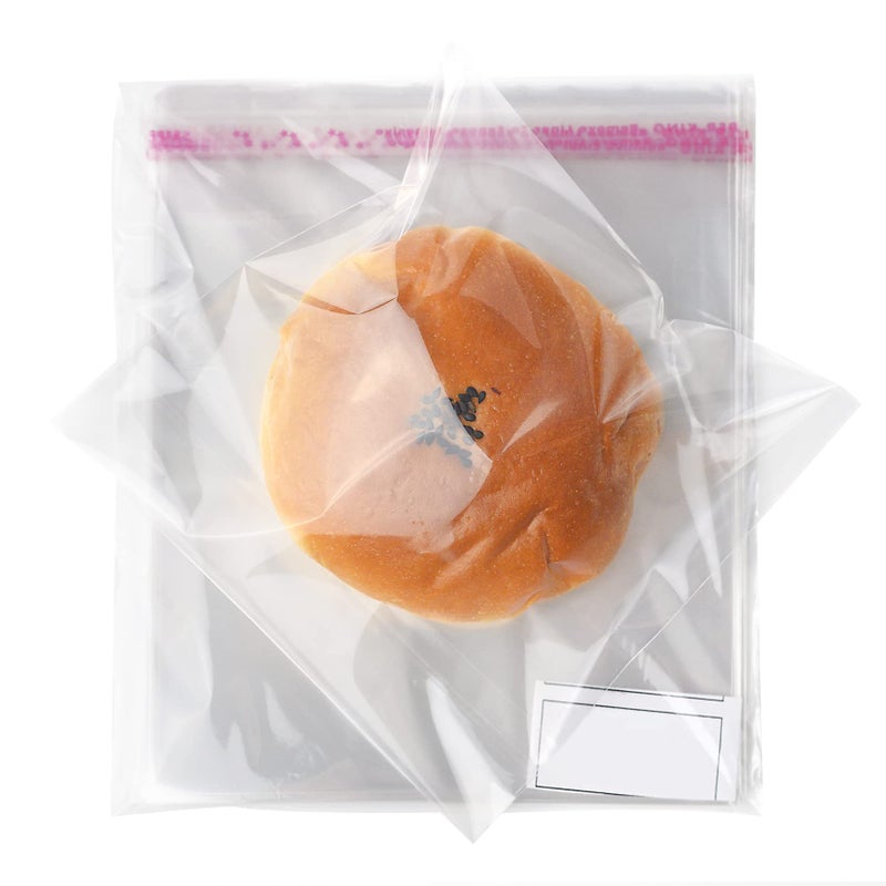 Morepack Cookie Bags for Gift Giving, 6x6 Inches 200Pieces Clear Self Sealing Resealable Cellophane Bags - Image 1
