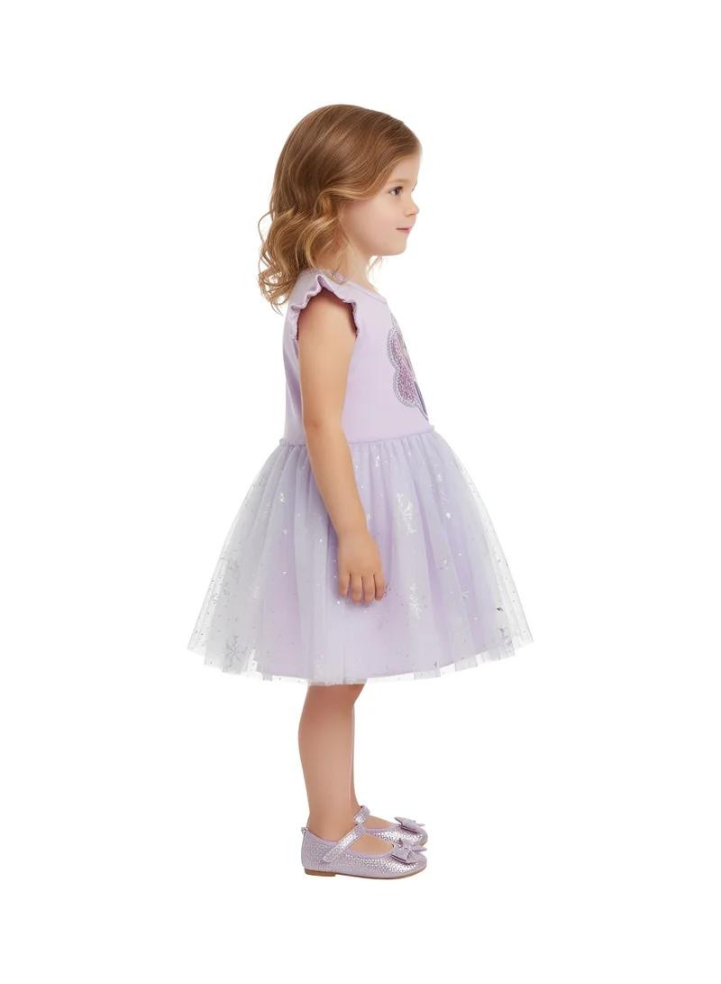 بيداني فستان إلسا وآنا فروست الأرجواني