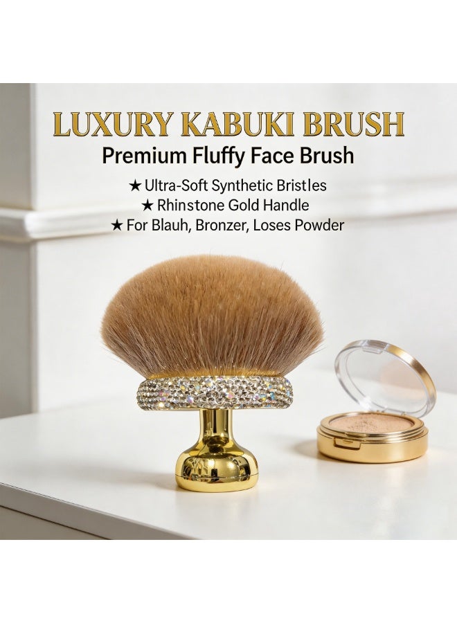 Multi-functional large mushroom-shaped makeup brush，owder brush and blush brush - Image 3