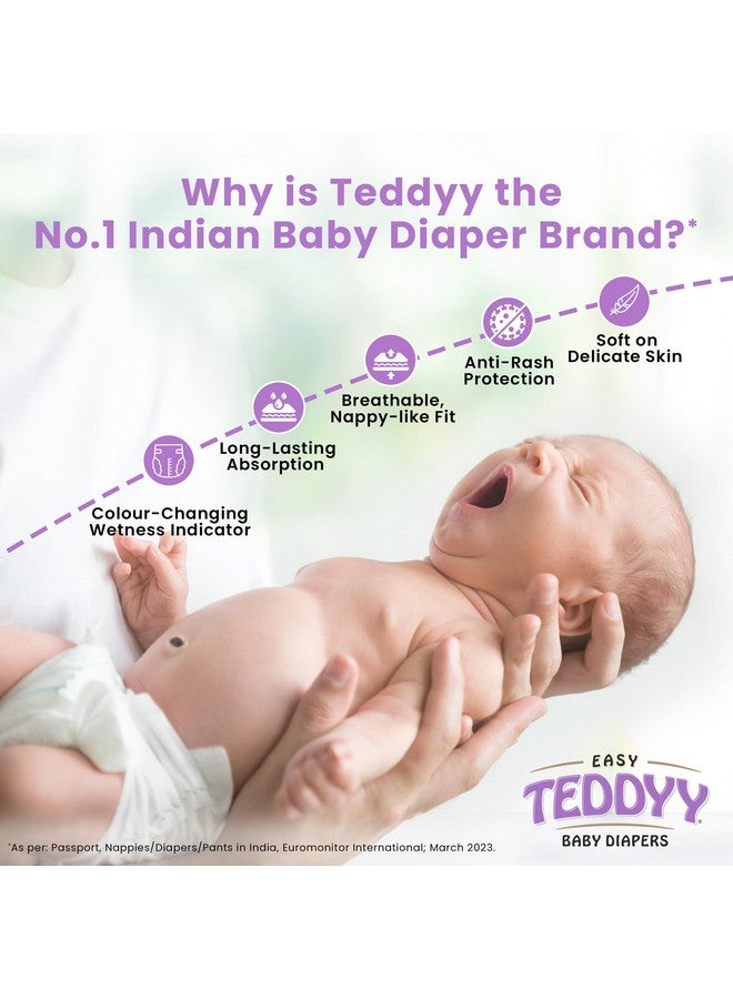 تيدي حفاضات إيزي بيبي كبيرة جدًا (18-24 شهرًا) - 56 قطعة، 13-17 كجم، امتصاص طويل الأمد، مضادة للطفح الجلدي - Image 2
