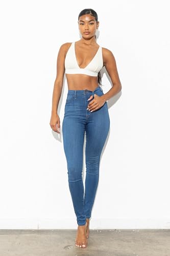 Vibrant Women’s Denim Skinny Jeans – Super Stretch High Waisted Classic Casual Slim Fit Pants VP88 MStone 9 - Image 3