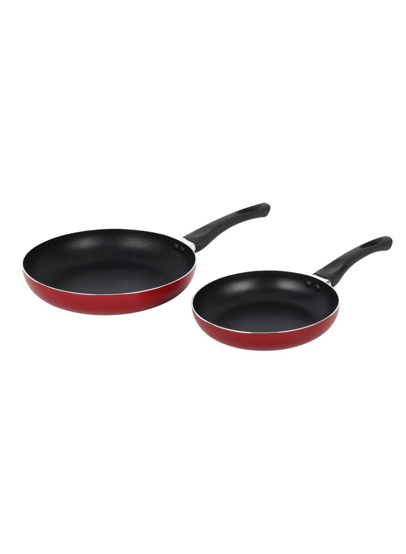 Bisbell 2-Piece Non-Stick Frying Pan Set 22cm & 26cm | PFOA/PTFE Free Aluminium Fry Pans | Healthy Cookware Set BB1600 - Image 4