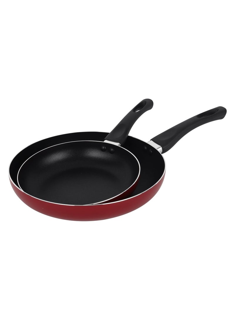 Bisbell 2-Piece Non-Stick Frying Pan Set 22cm & 26cm | PFOA/PTFE Free Aluminium Fry Pans | Healthy Cookware Set BB1600 - Image 1