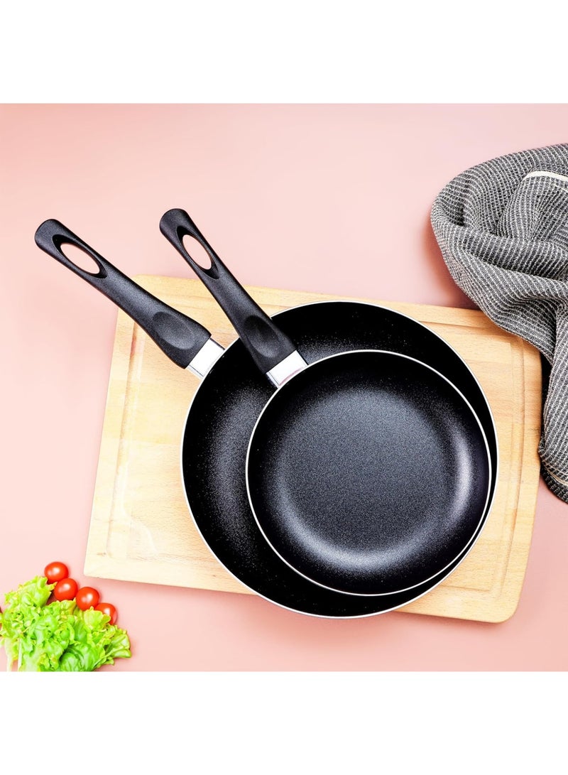 Bisbell 2-Piece Non-Stick Frying Pan Set 22cm & 26cm | PFOA/PTFE Free Aluminium Fry Pans | Healthy Cookware Set BB1600 - Image 3