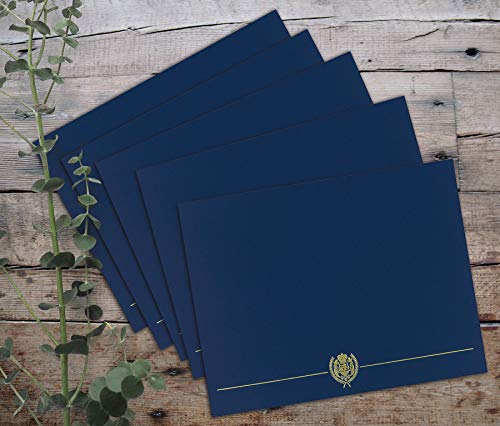 Great Papers! Navy Classic Crest Certificate Cover, 12"x 9.375", 5 Count (903115) - Image 3