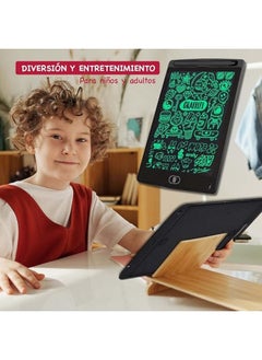 ماركة غير محددة سبورة طباشير سحرية للأطفال مقاس 8.5 بوصة، تابلت رسم تفاعلي بشاشة LCD مع زر مسح فوري، ألعاب تعليمية للفتيات والفتيان، لوحة رسم إلكترونية  - Image 2