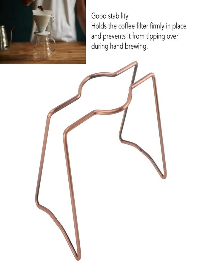 Heayzoki Coffee Dripper Stand, Pour Over Coffee Dripper Stand, Iron Filter Holder Rack Drip Coffee Brewing Stand for Home Cafe Office - Image 5