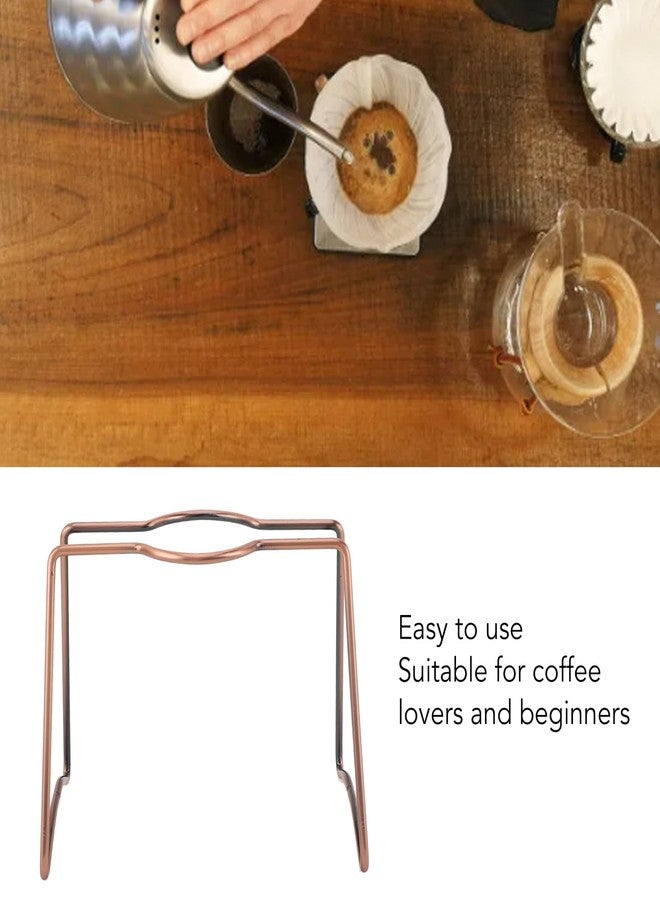 Heayzoki Coffee Dripper Stand, Pour Over Coffee Dripper Stand, Iron Filter Holder Rack Drip Coffee Brewing Stand for Home Cafe Office - Image 4