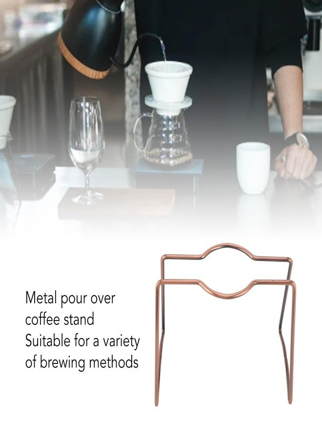 Heayzoki Coffee Dripper Stand, Pour Over Coffee Dripper Stand, Iron Filter Holder Rack Drip Coffee Brewing Stand for Home Cafe Office - Image 3