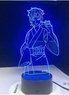 althiqahkey 3D Illusion lamp 3D led lamp Moon Lighting Anime Naruto Shape Touch Button Desk Lamp for Bedroom Lighting 3D Led USB Home Decorative Night Lights  - Image 5