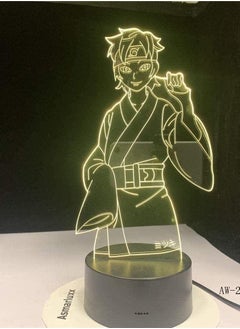 althiqahkey 3D Illusion lamp 3D led lamp Moon Lighting Anime Naruto Shape Touch Button Desk Lamp for Bedroom Lighting 3D Led USB Home Decorative Night Lights  - Image 1