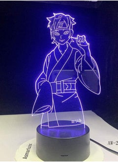 althiqahkey 3D Illusion lamp 3D led lamp Moon Lighting Anime Naruto Shape Touch Button Desk Lamp for Bedroom Lighting 3D Led USB Home Decorative Night Lights  - Image 2