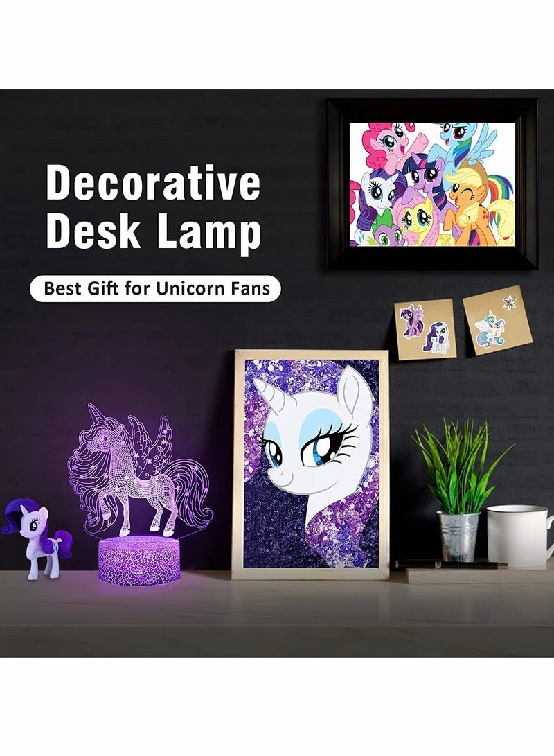 Unicorn Night Light for Kids, 3D LED Night Light 16 Colors with Remote Control, Unicorn Decorative Night Light for Bedroom Bedside, Kids Room, Desk Ornament, Gift for Girls - Image 5