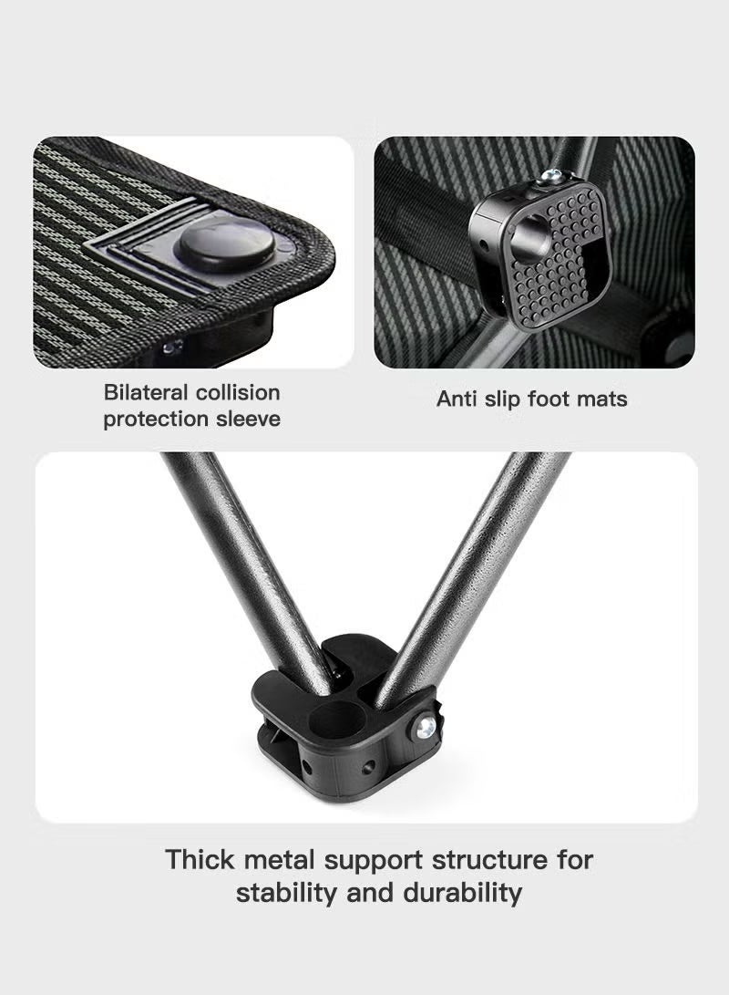 SHAARI Fishing Chair Marinero Portable Folding Camping Chair Folding Fishing Chair Conveniently Carry The Oxford Cloth Seat Outdoor BBQ Chairs - Image 2