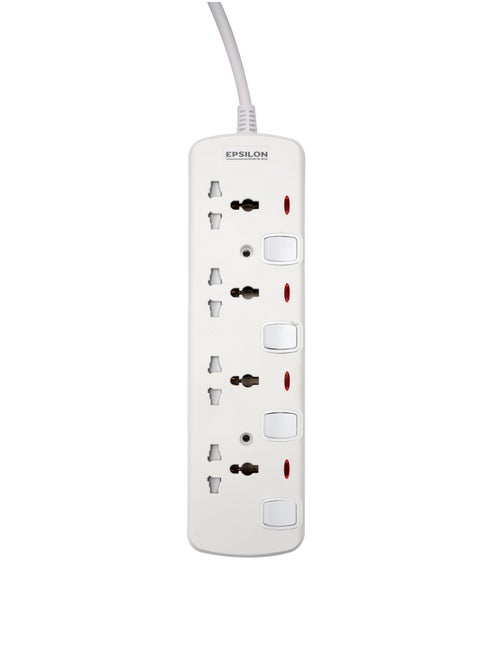 Epsilon 4 Way Extension Socket with Individual Switches- ES1102