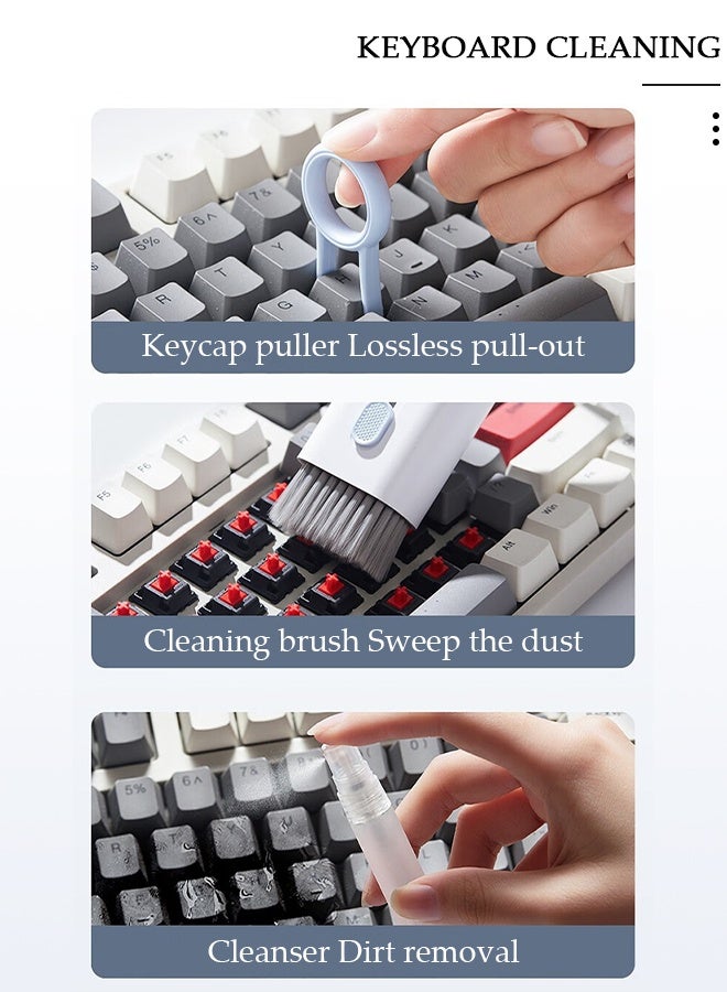 DUNISO 7in1 Electronics Cleaner Kit Keyboard Brush, Airpod Cleaning Tool, Phone Screen Cleaner for Computers, MacBooks, Laptops, Airpods Pro, Headphones - Image 5