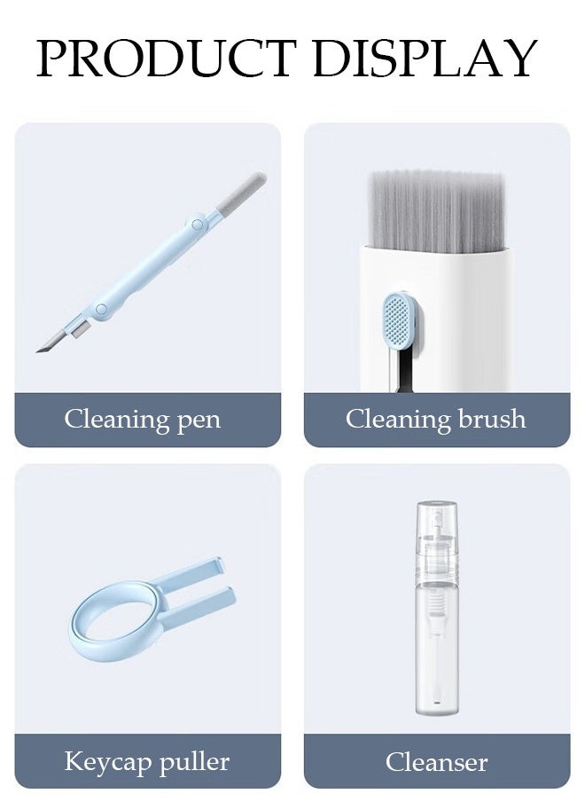DUNISO - 7in1 Electronics Cleaner Kit Keyboard Brush, Airpod Cleaning Tool, Phone Screen Cleaner for Computers, MacBooks, Laptops, Airpods Pro, Headphones - Image 1