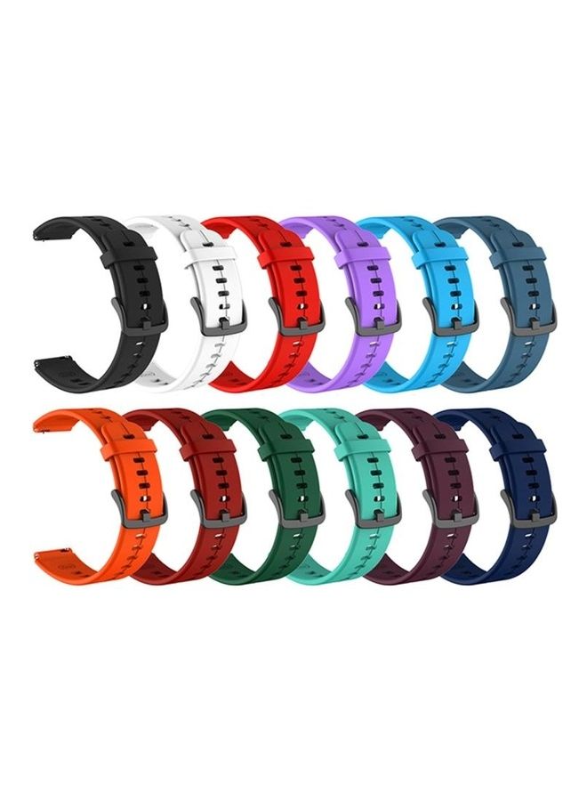 NIBEMINENT Silicone Replacement Strap Watchband For Huawei TalkBand B6 Red - Image 4