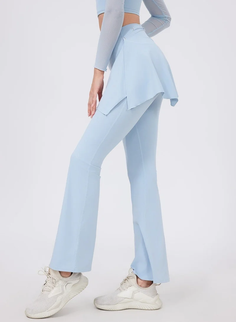 Svl Light Blue Tala Modest Flared Leggings with Detachable Skirt for Women | Best Price UAE
