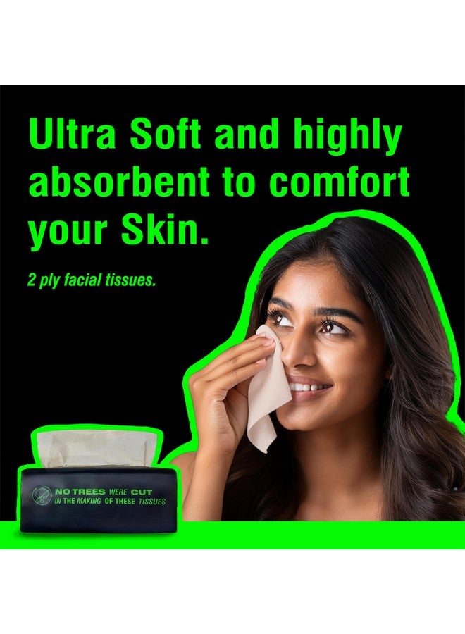 BECO Bamboo Super Soft Facial Tissue 200 Pulls (Pack Of 3), 600 Pulls 2 Ply 100% Natural And Ecofriendly - Image 2