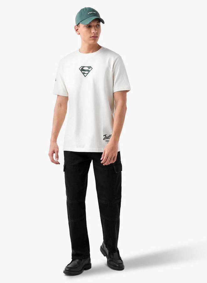 سبلاش فيڤ تيشيرت بطبعة سوبرمان بياقة دائرية - Image 2
