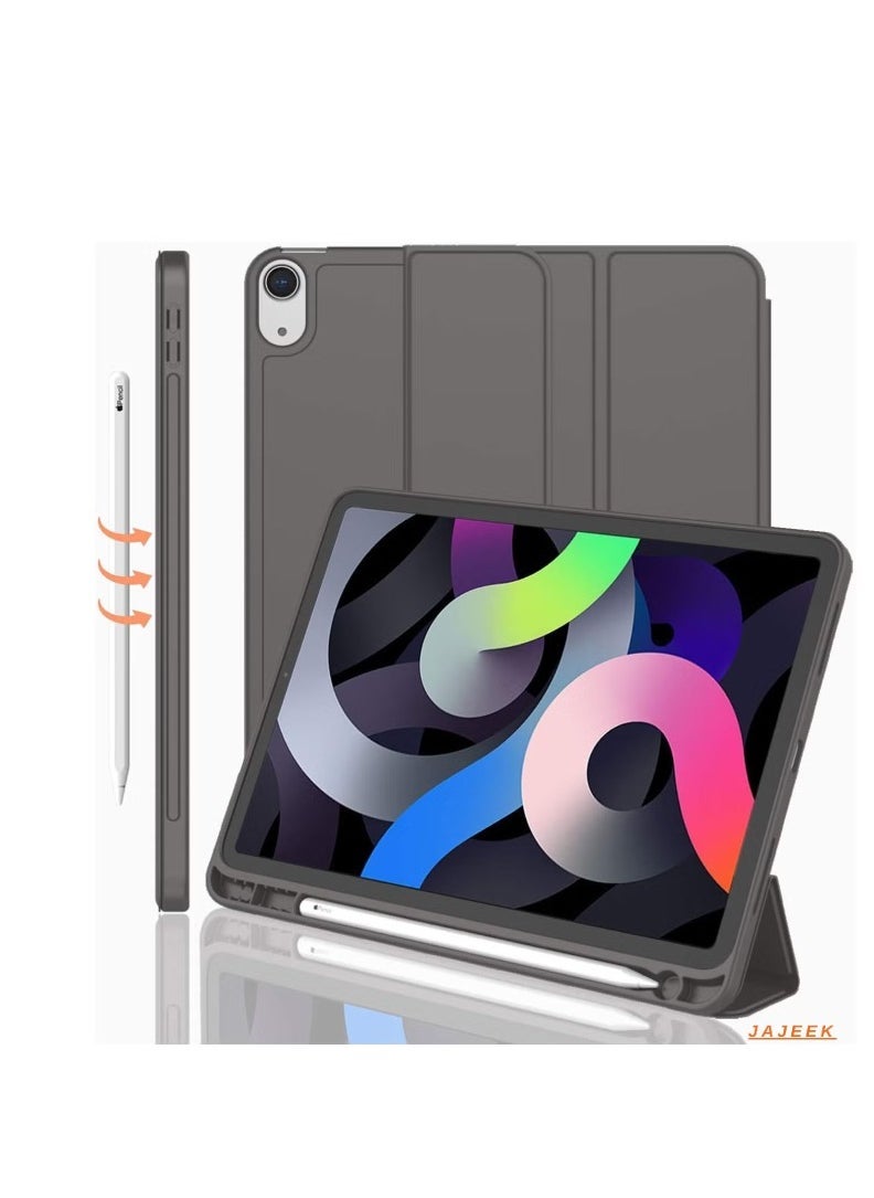 JAJEEK iPad Air 13 Inch M2 2024 Case – Smart Case with Pencil Holder, Supports Pencil Pro & Pencil (USB-C), Touch ID & Auto Wake/Sleep, Space Gray - Image 1